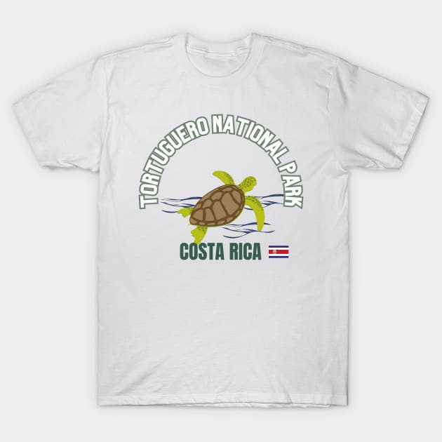 Tortuguero National Park T-Shirt by DW Arts Design